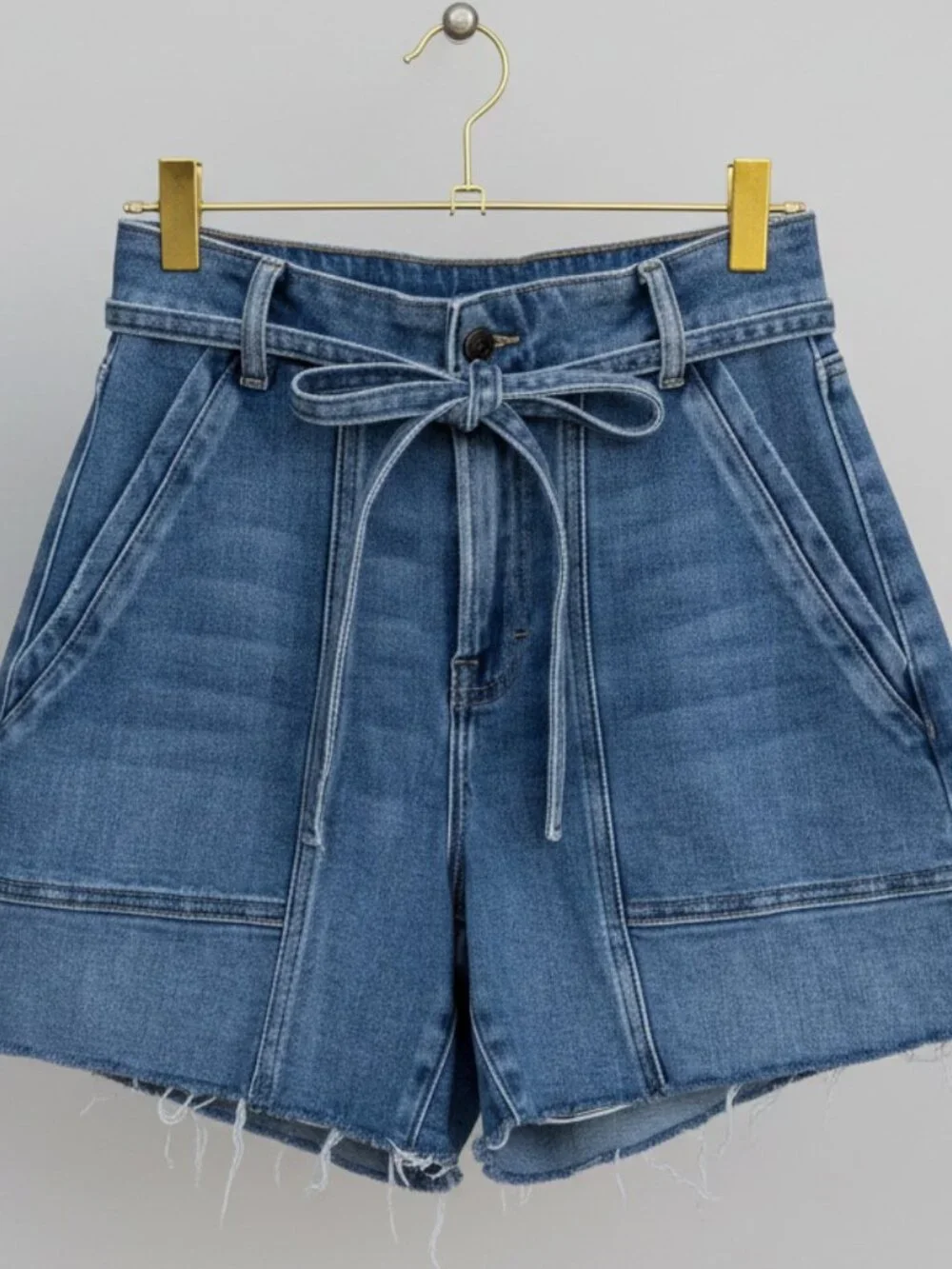 Hidden Los Angeles Paperbag Denim Shorts Size S